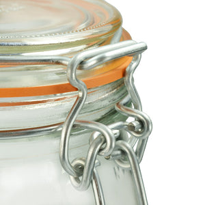 Jar (Glass) - Hinged Lid