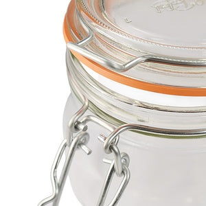 Jar (Glass) - Hinged Lid