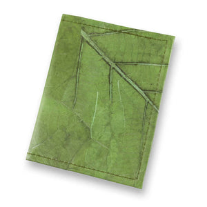 Teak Leaf Leather Passport Cover