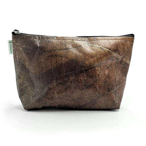Teak Leaf Leather Make Up Bags